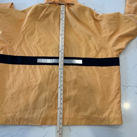 Vintage JCrew OAR Reflective Raincoat Size Xl Yellow - Picture 11 of 12